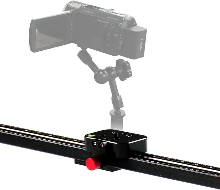 LimoStudio 48 inch Rail Video Stabilization System for DSLR Camera Dolly Track Motion Slider, Tripod Mountable and Carry Bag, Photo Video Studio AGG2574