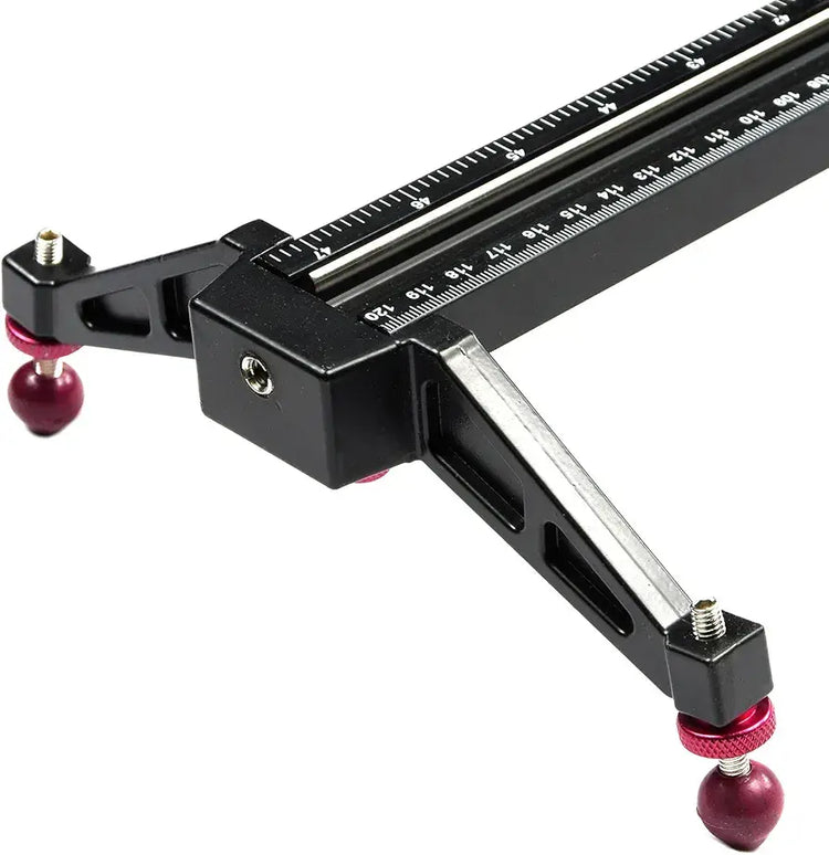 LimoStudio 48 inch Rail Video Stabilization System for DSLR Camera Dolly Track Motion Slider, Tripod Mountable and Carry Bag, Photo Video Studio AGG2574
