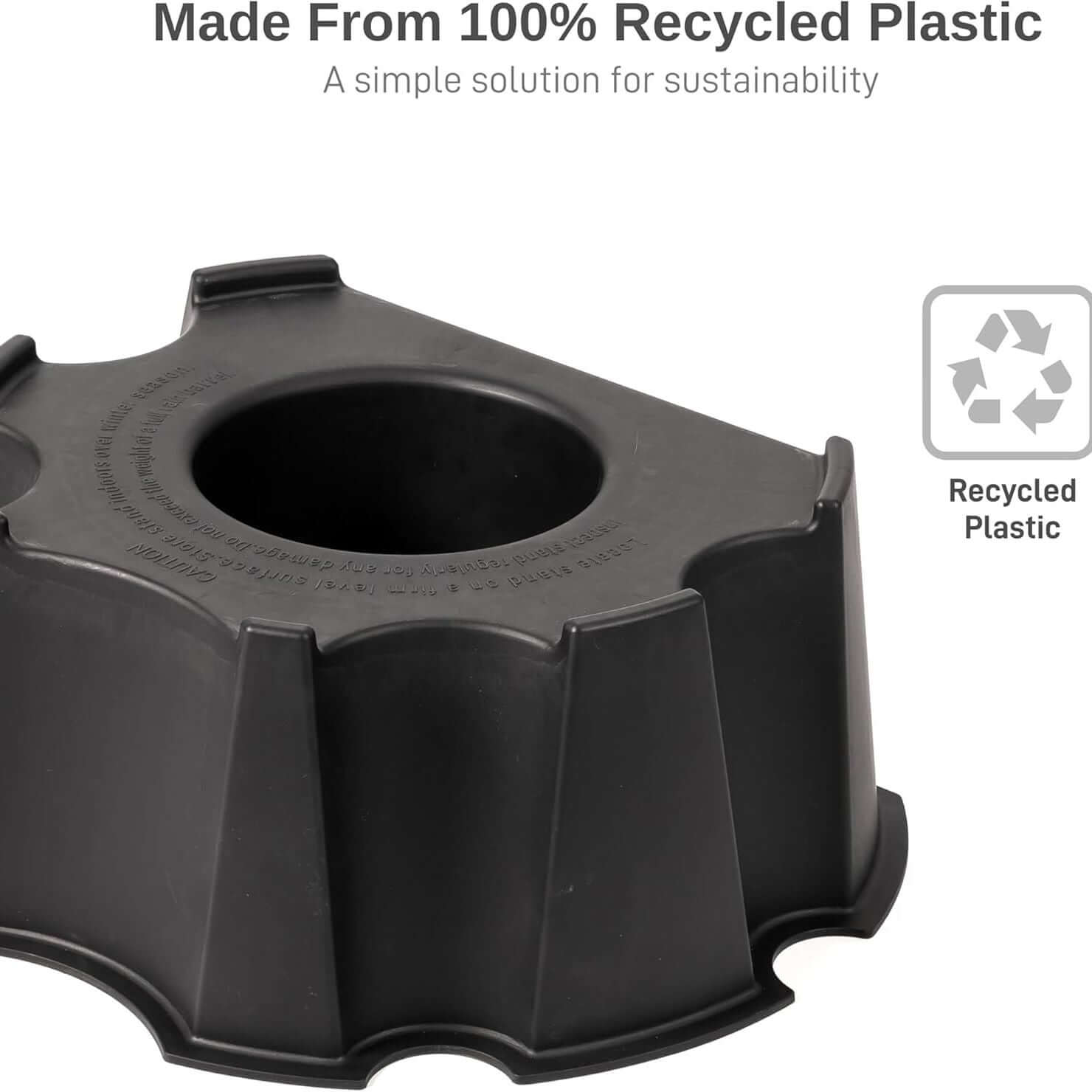 55 Gallon Rain Barrel Stand Black