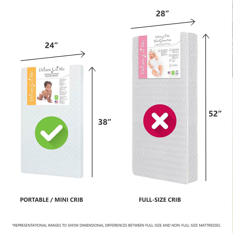Dream On Me Portable Mini Crib Mattress