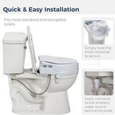 Elevated Toilet Seat Bidet