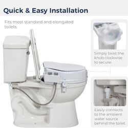 Elevated Toilet Seat Bidet