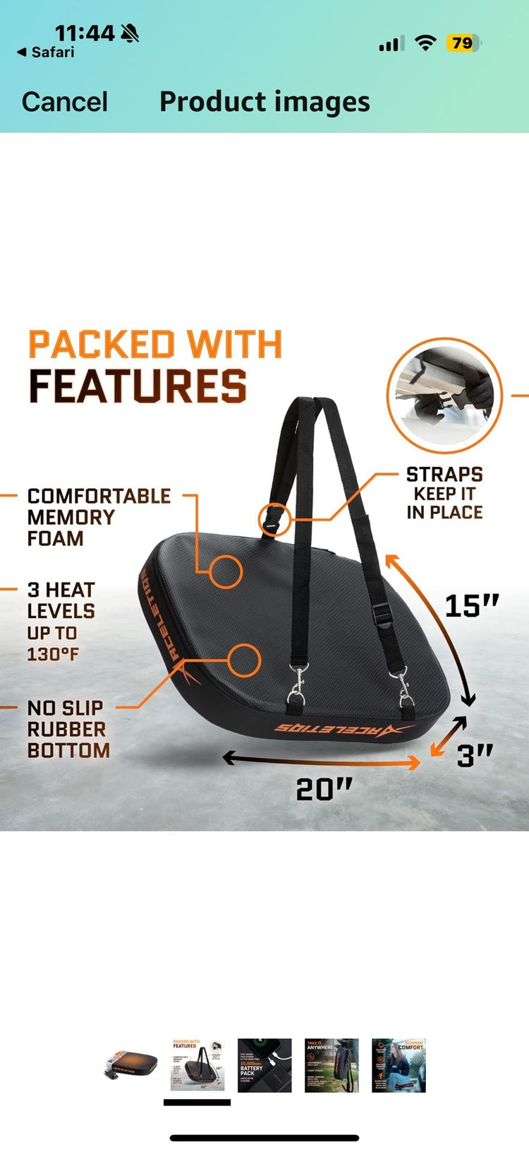 Heated Stadium Pad