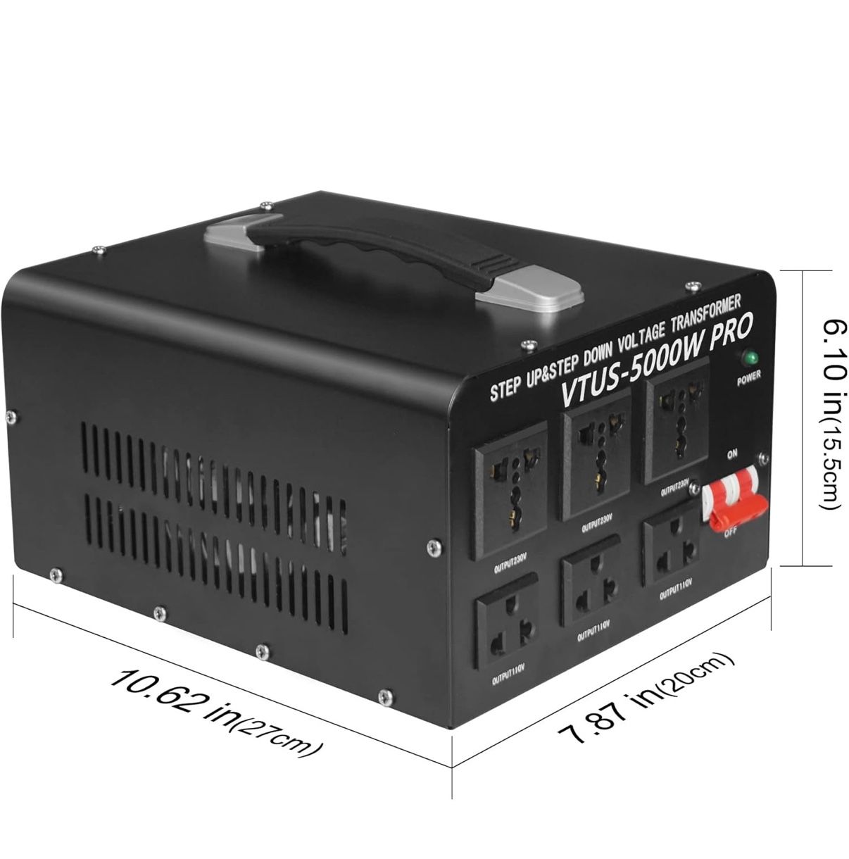 Yinleader Step Up/Down 5000W Transformer