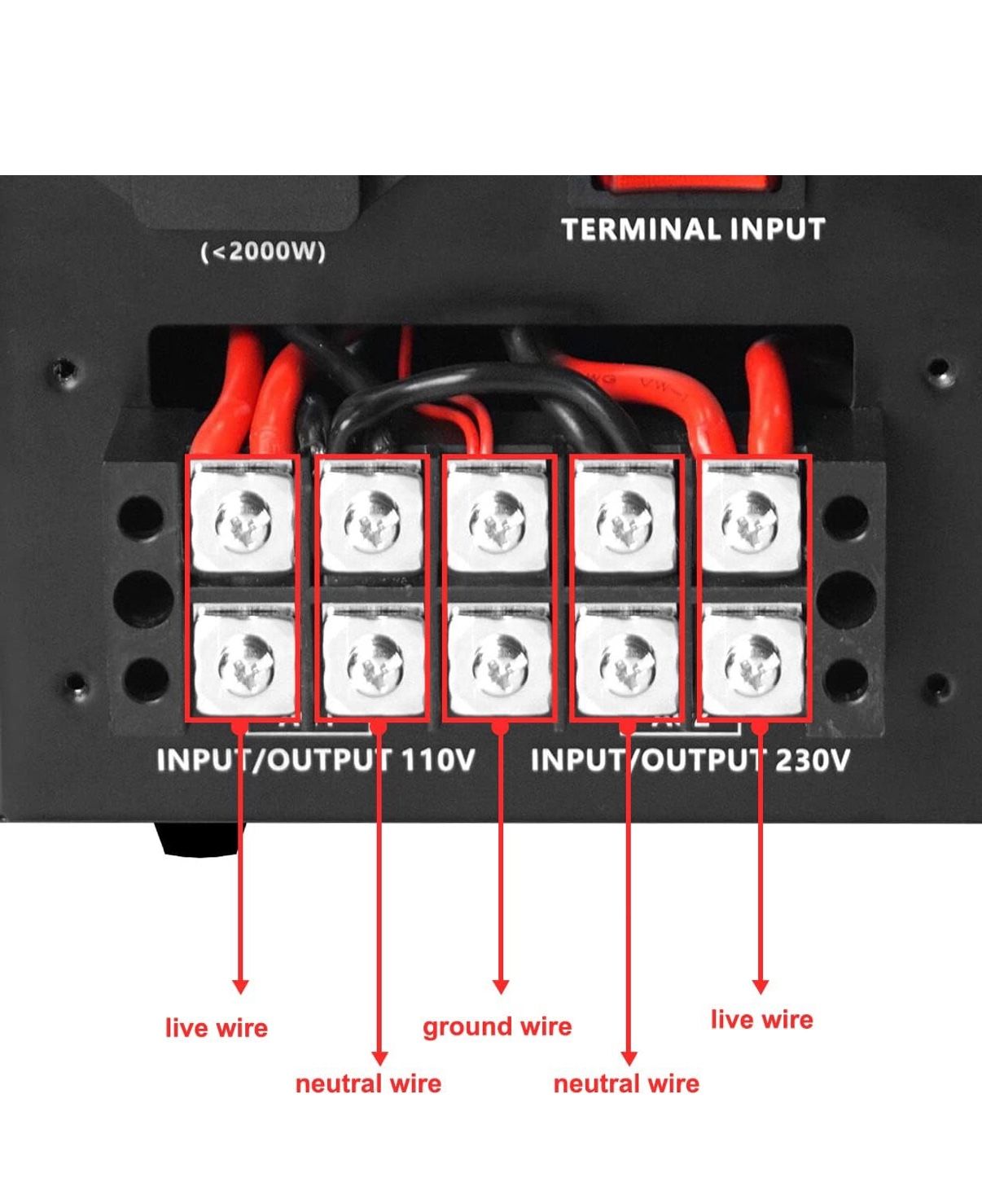 Yinleader Step Up/Down 5000W Transformer