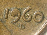 1887 Indian Head Penny Error Coin