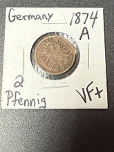 1876 Germany 2 Pfennig Coin