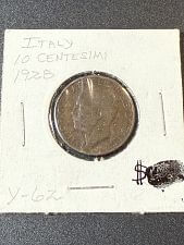 1936 Italy 10 Cents Coin