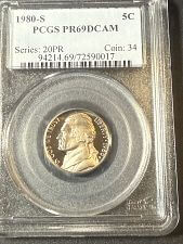 Highly Rated 1980 S Jefferson Nickel NCGS 69 DCAM Coin
