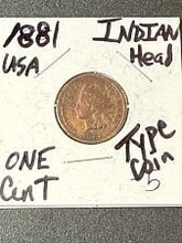 1891 Indian Head Penny Coin