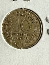 1970 France 10 Centimes Coin