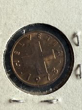 1936 Italy 10 Cents Coin
