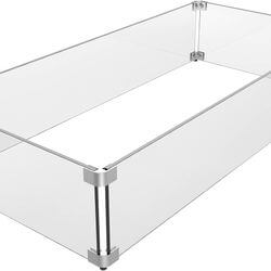 Grisun Fire Pit Glass Wind Guard