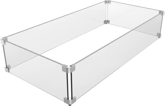 Grisun Fire Pit Glass Wind Guard