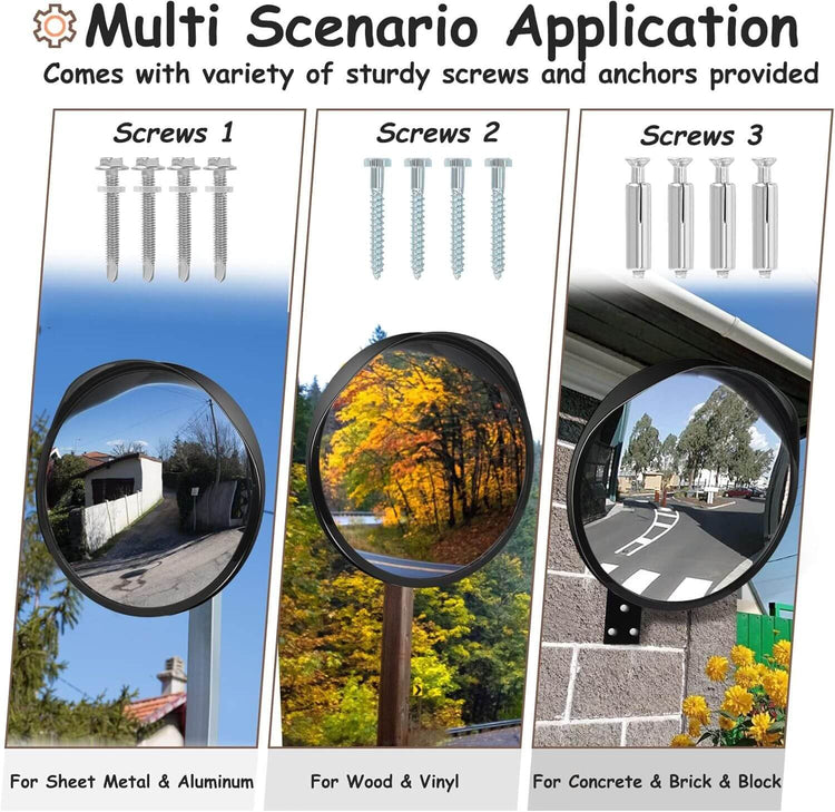 24" Convex Safety Mirror