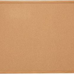 Staples Cork Bulletin Board 24x35 Oak Frame