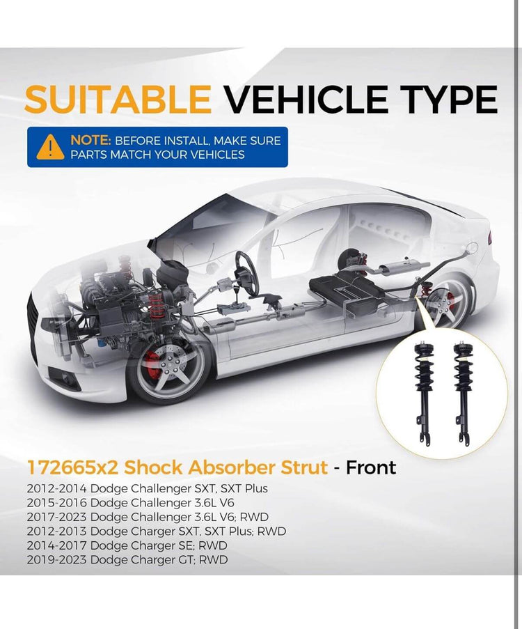 Dodge Challenger Front Shock Absorbers