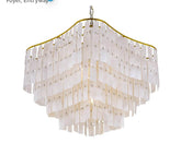 Gold Capiz Shell Chandelier