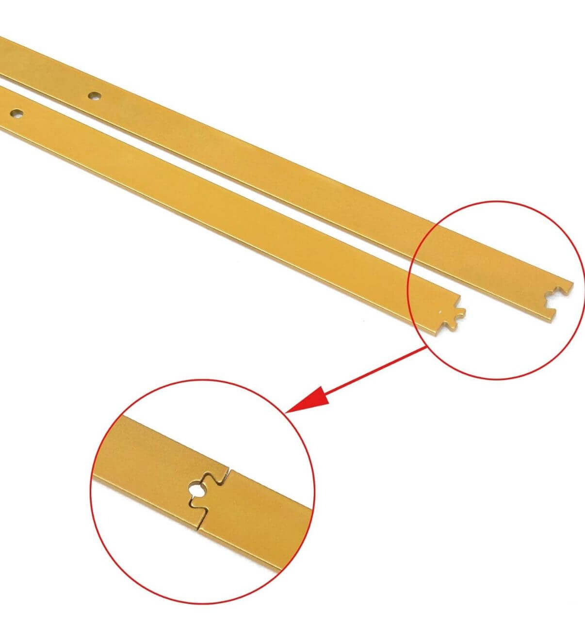 5FT Wooden Ladder Roller Kit Gold