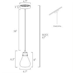 Modern Gold Glass Pendant Light