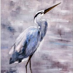 Abstract Heron Art