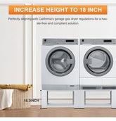 Laundry Pedestal for Washer and Dryer