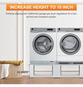 Laundry Pedestal for Washer and Dryer