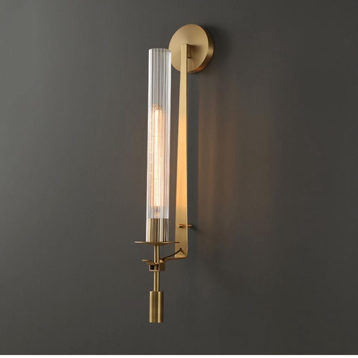 Brass Wall Light Fixture