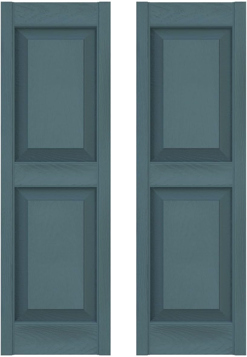 Raised Panel Vinyl Shutters