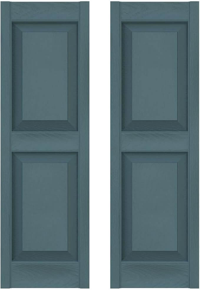 Raised Panel Vinyl Shutters