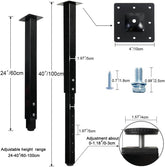 Adjustable Metal Table Legs