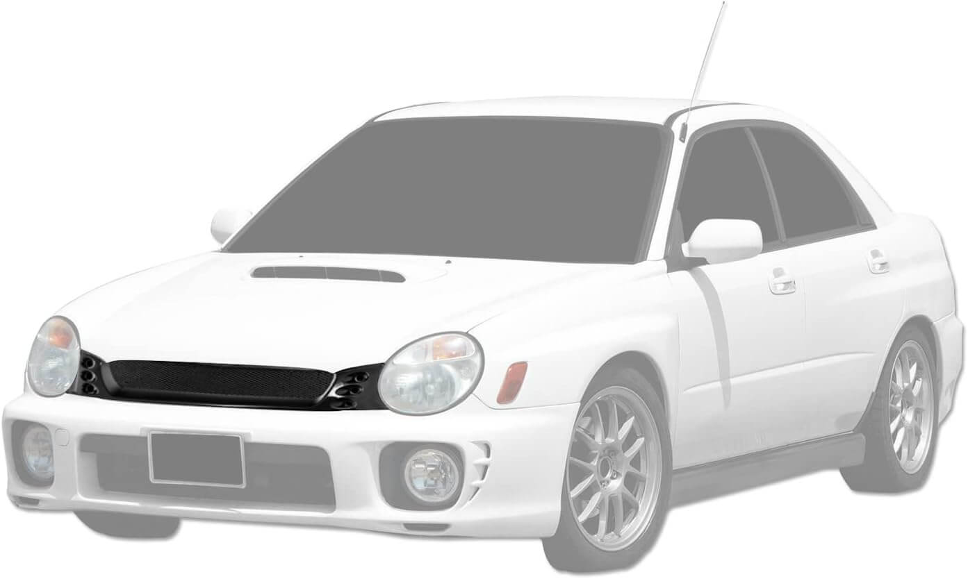 Piano Black Aluminum Mesh Grille
