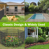 10 Panels No Dig Decorative Outdoor Fence