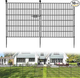 10 Panels No Dig Decorative Outdoor Fence