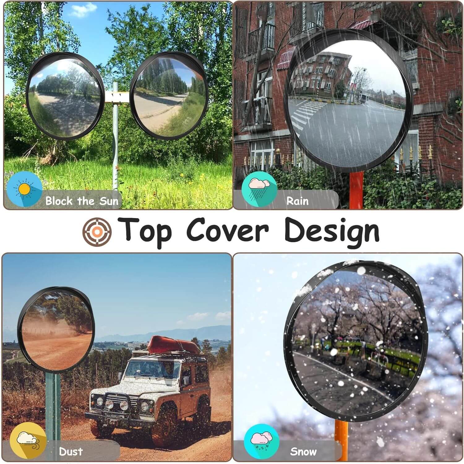 24" Convex Safety Mirror