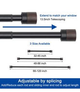 Adjustable Window Curtain Rod