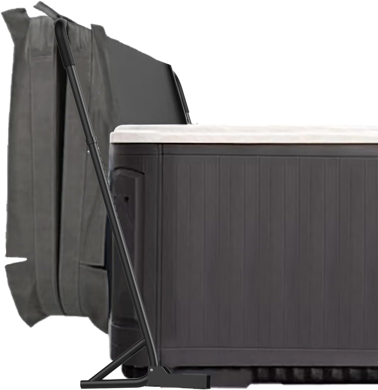 Adjustable Hot Tub Cover Lifter Spa Cover Removal System for Easy Access