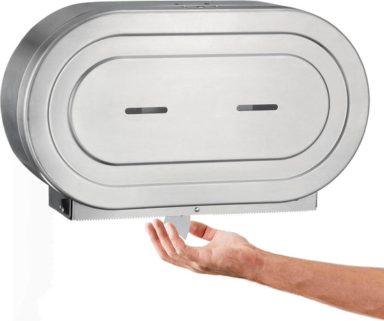 Stainless Steel Twin Jumbo Toilet Paper Dispenser