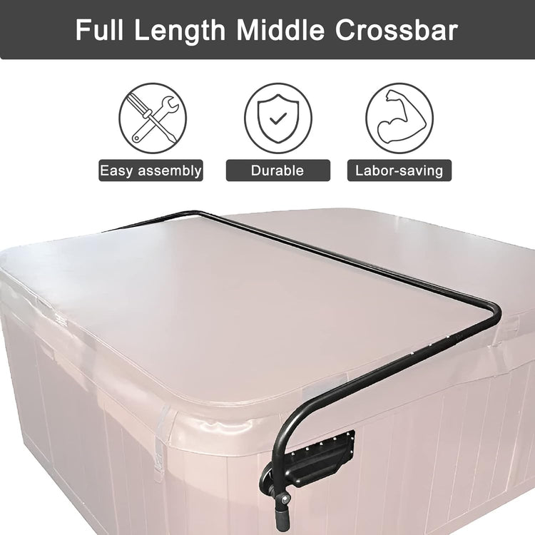 REGMICS Pivot Top Mount Spa Cover Lift with Towel Rack for Hot Tubs