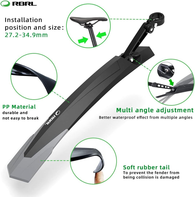 RBRL Bike Fender Adjustable