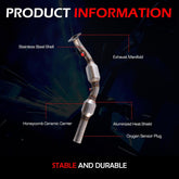 EPA Compliant Exhaust Manifold Catalytic Converter for 2010-2011 Chevy Camaro 3.6L V6