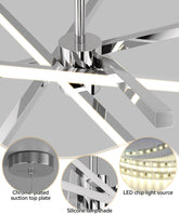 Modern Sputnik 82W LED Black Chandelier