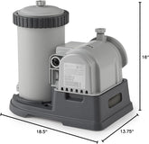 Intex Krystal Clear Cartridge Filter Pump 2500 GPH for Above Ground Pools