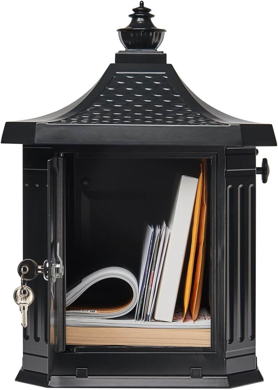 Secure Locking Mailbox Black Large