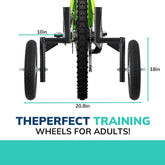 Moshay Heavy Duty Adult Bicycle Training Wheels for 24-29 Inch Bikes