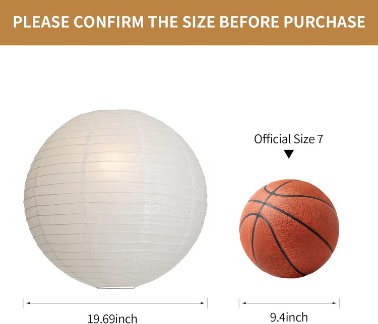 Round White Paper Lantern