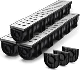 HDPE Channel Drain 39.4x5.9x5.1 Inches