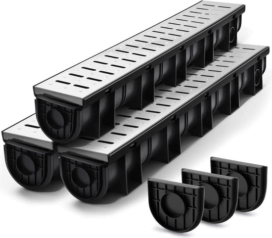 HDPE Channel Drain 39.4x5.9x5.1 Inches
