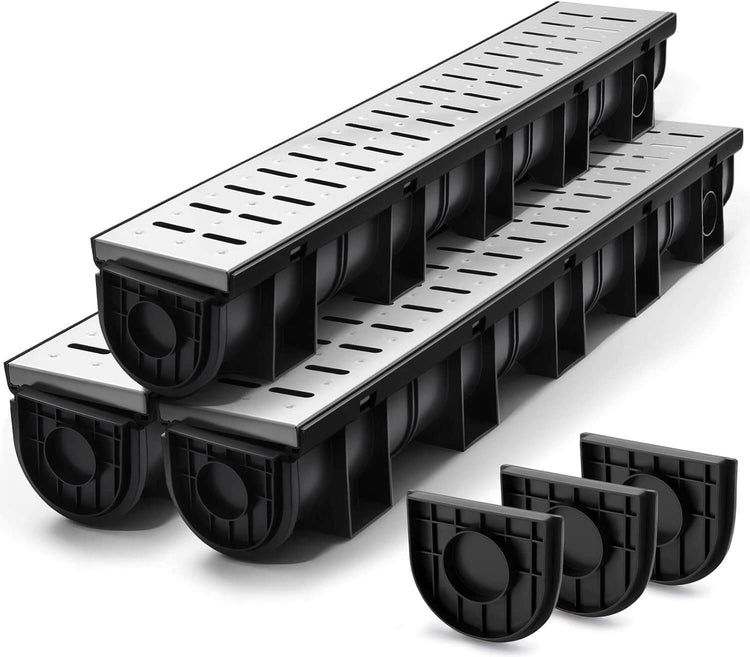 HDPE Channel Drain 39.4x5.9x5.1 Inches