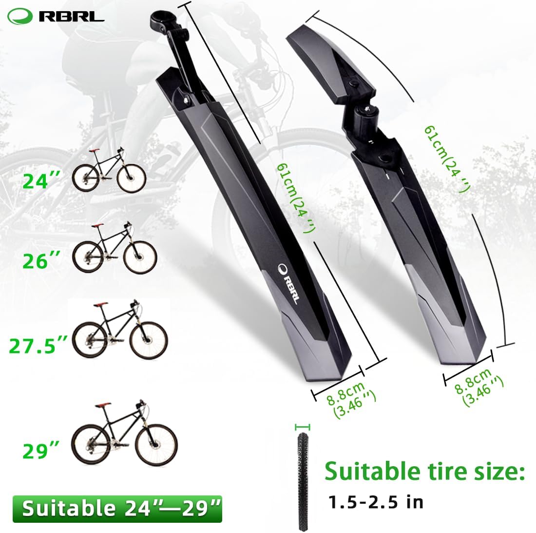 RBRL Bike Fender Adjustable